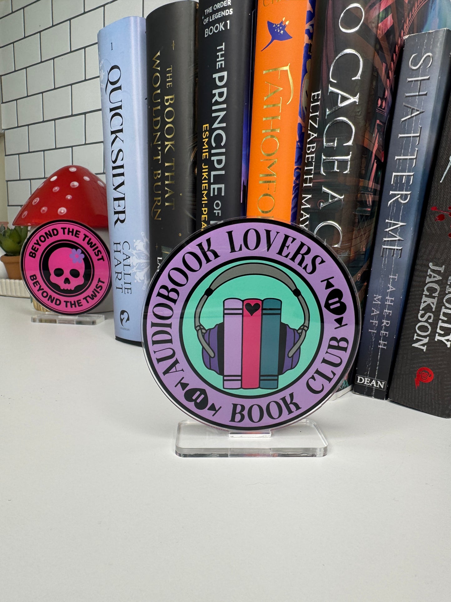 Audiobook Lovers Book Club Book Shelf Decor