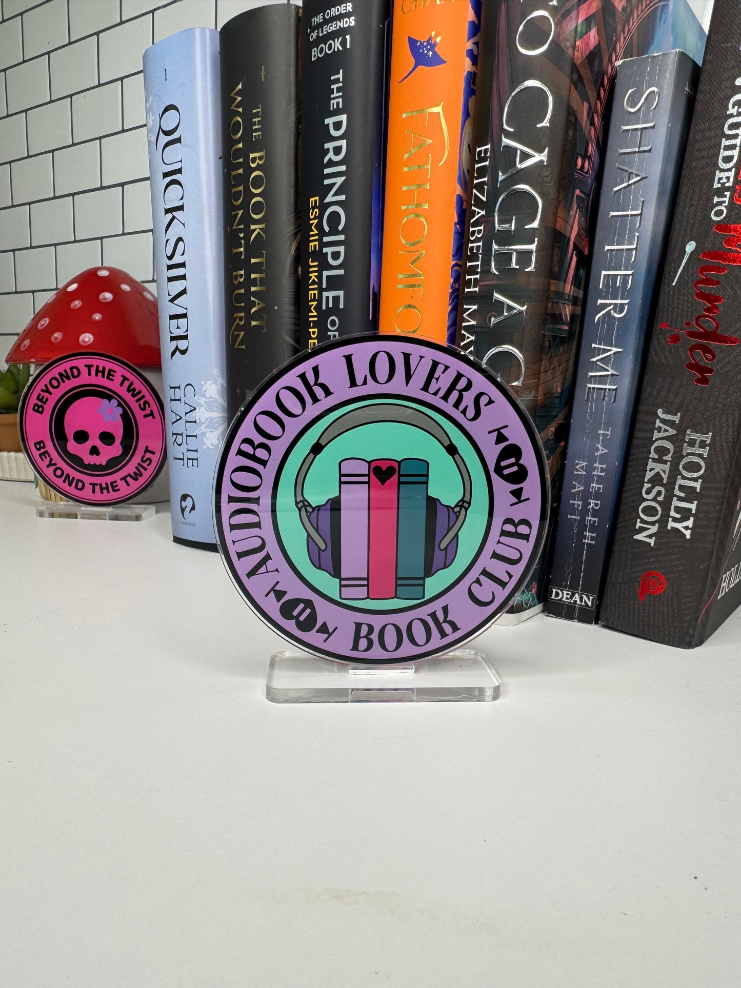Audiobook Lovers Book Club Book Shelf Decor