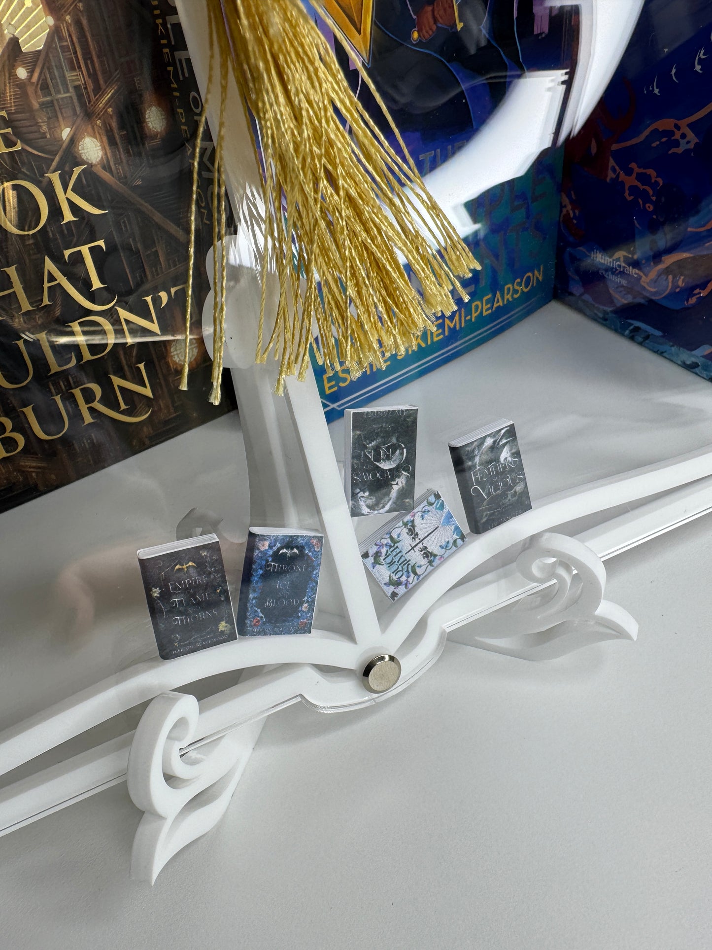 "Read Digitally, Never Forgotten" Book Shelf Display