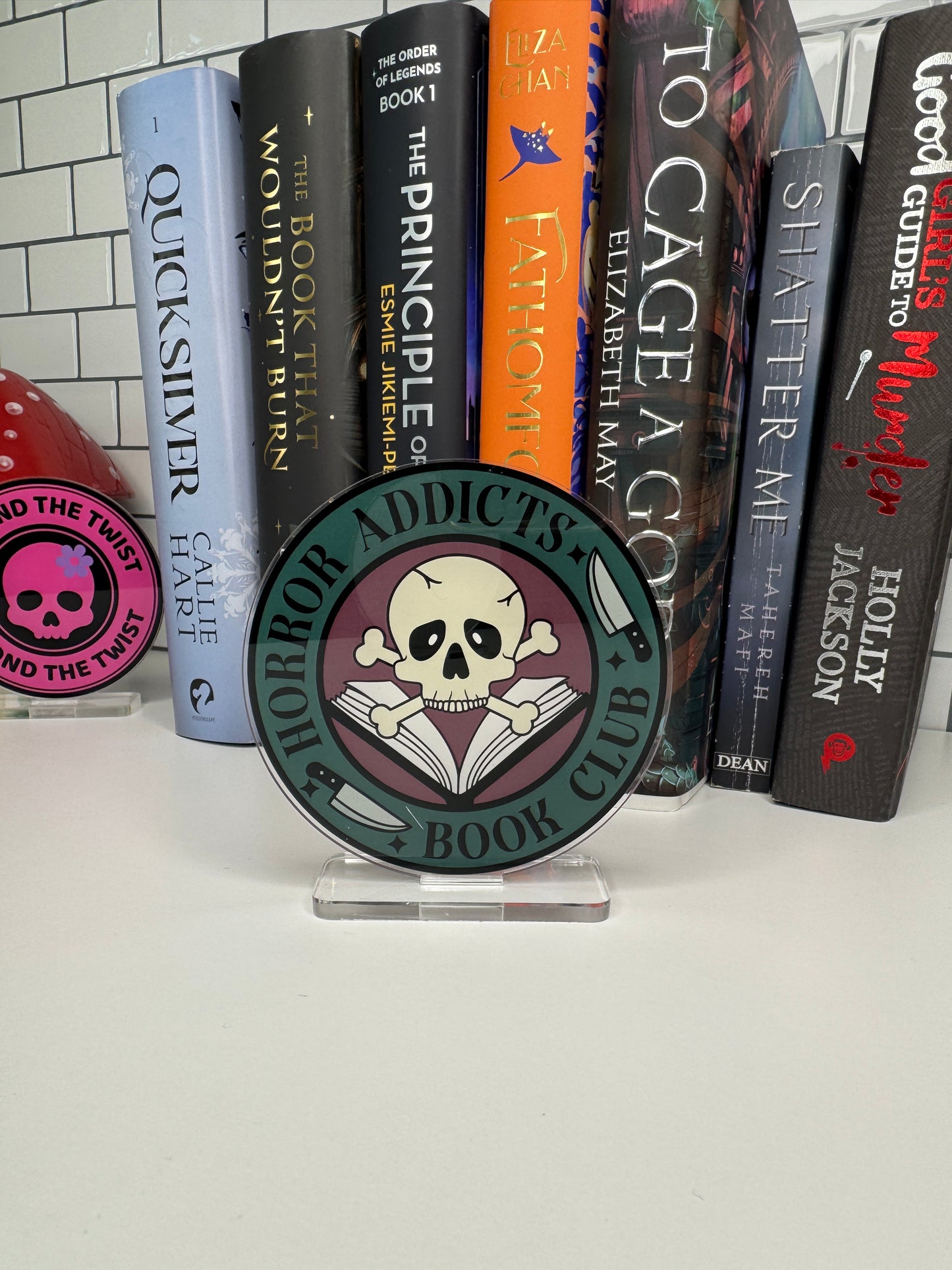 Horror Addicts Book Club Book Shelf Decor
