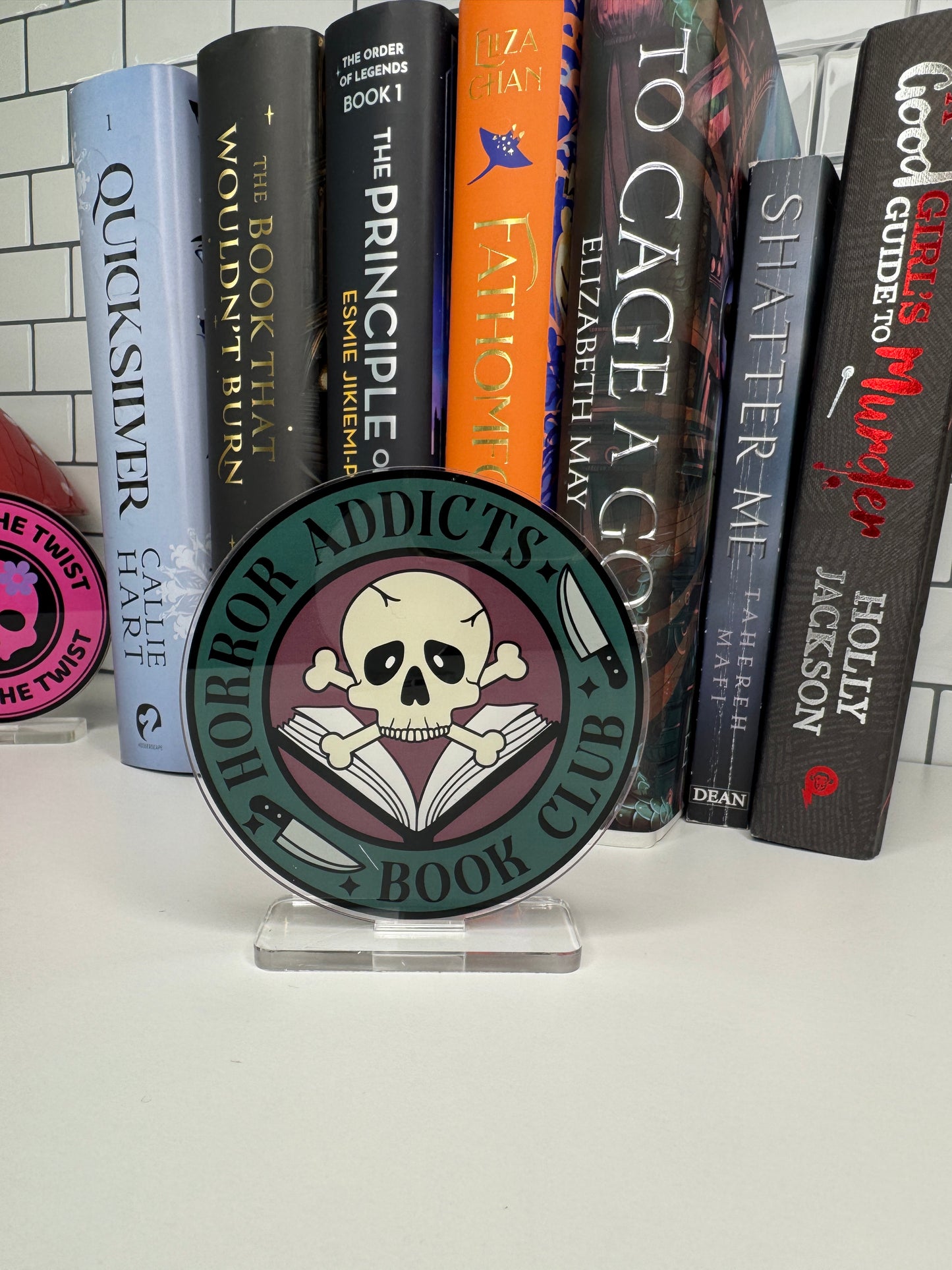 Horror Addicts Book Club Book Shelf Decor