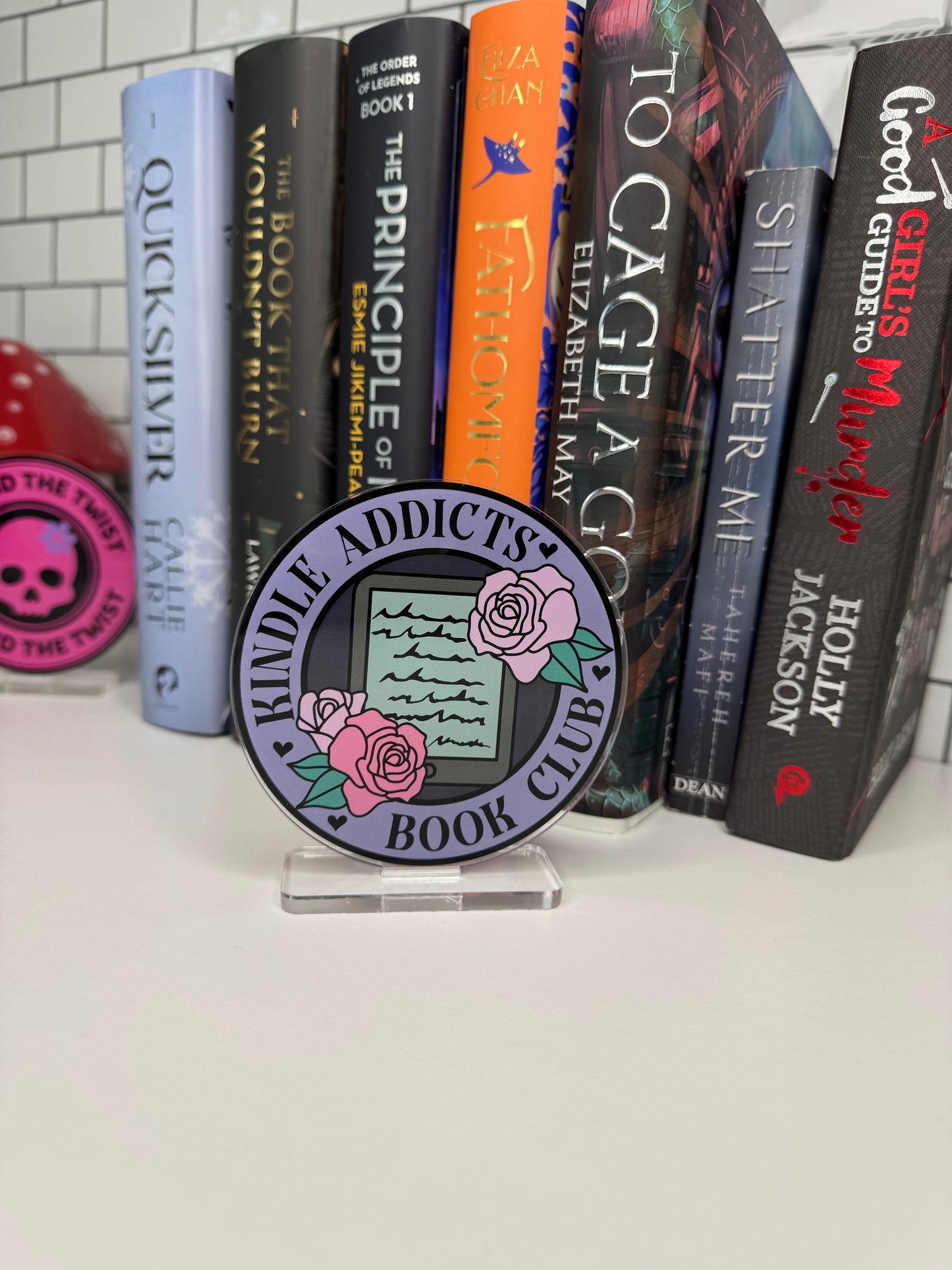 Kindle Addicts Book Club Book Shelf Decor