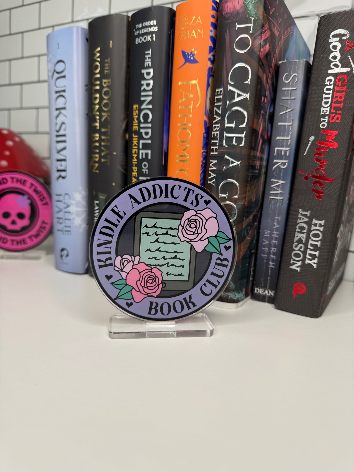 Kindle Addicts Book Club Book Shelf Decor