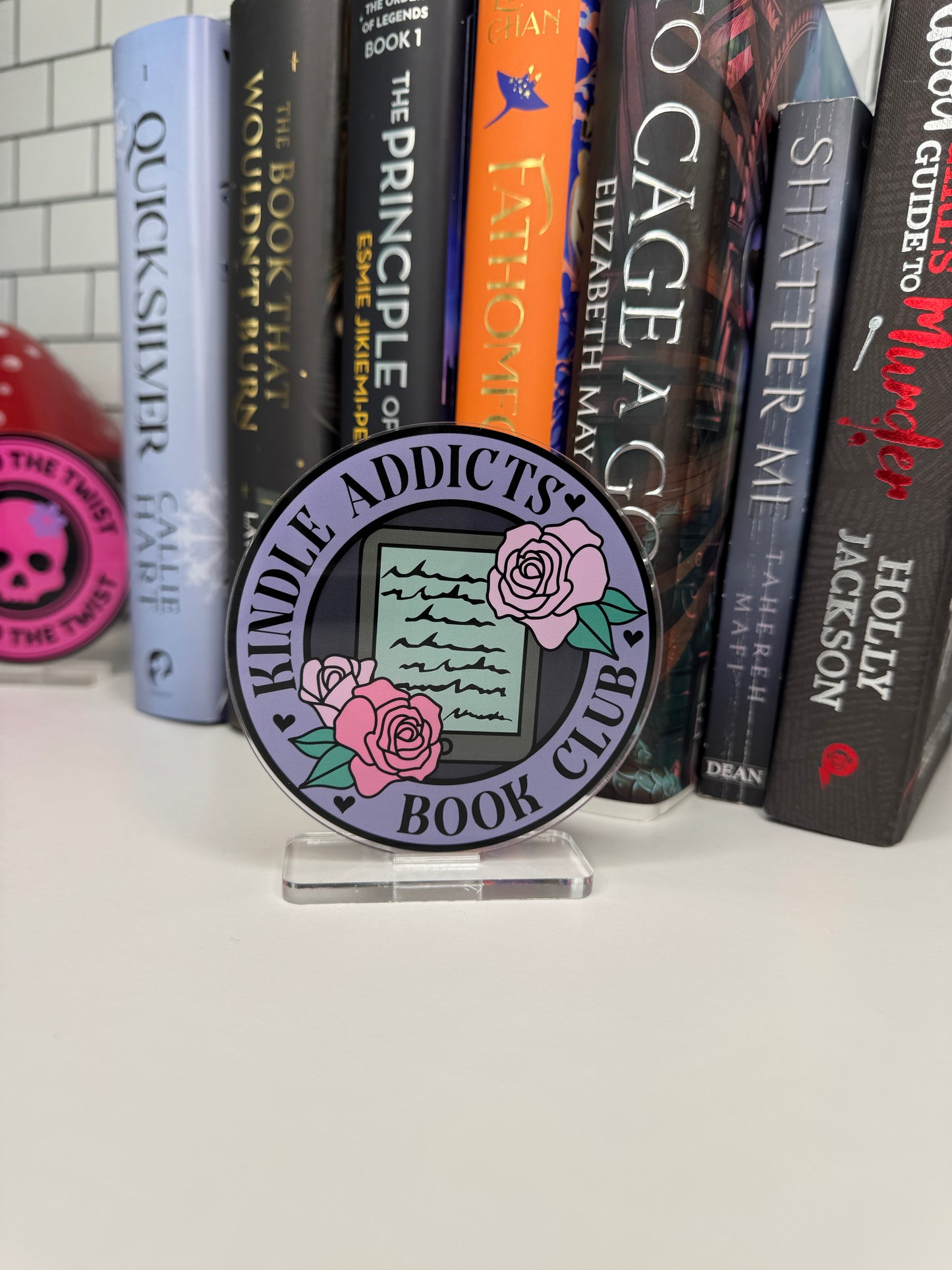 Kindle Addicts Book Club Book Shelf Decor