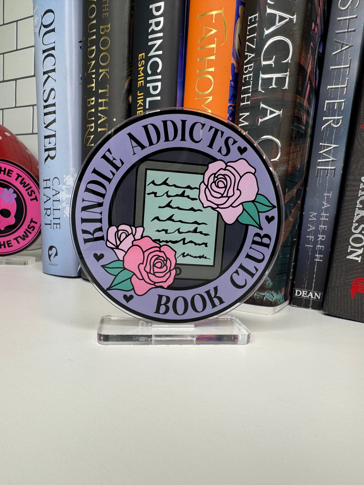 Kindle Addicts Book Club Book Shelf Decor
