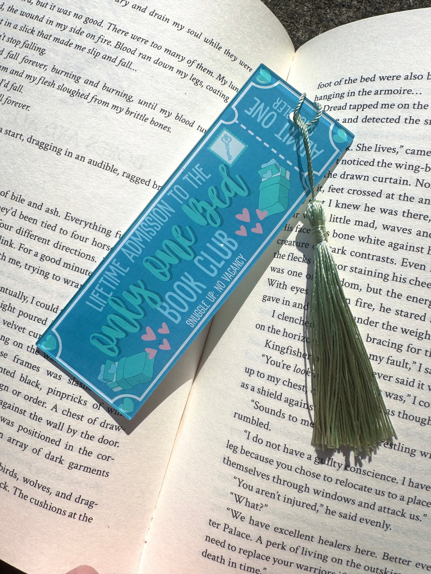 Only One Bed Book Club Bookmark