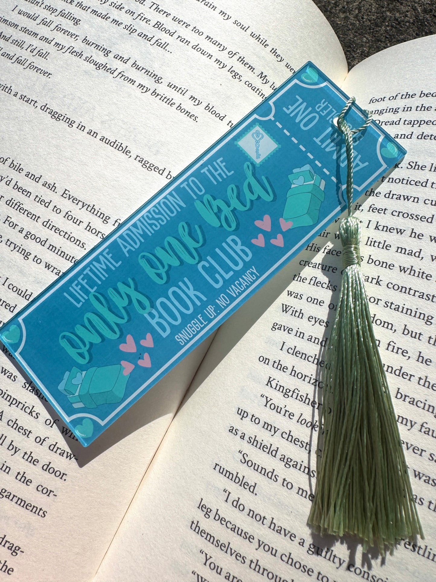 Only One Bed Book Club Bookmark
