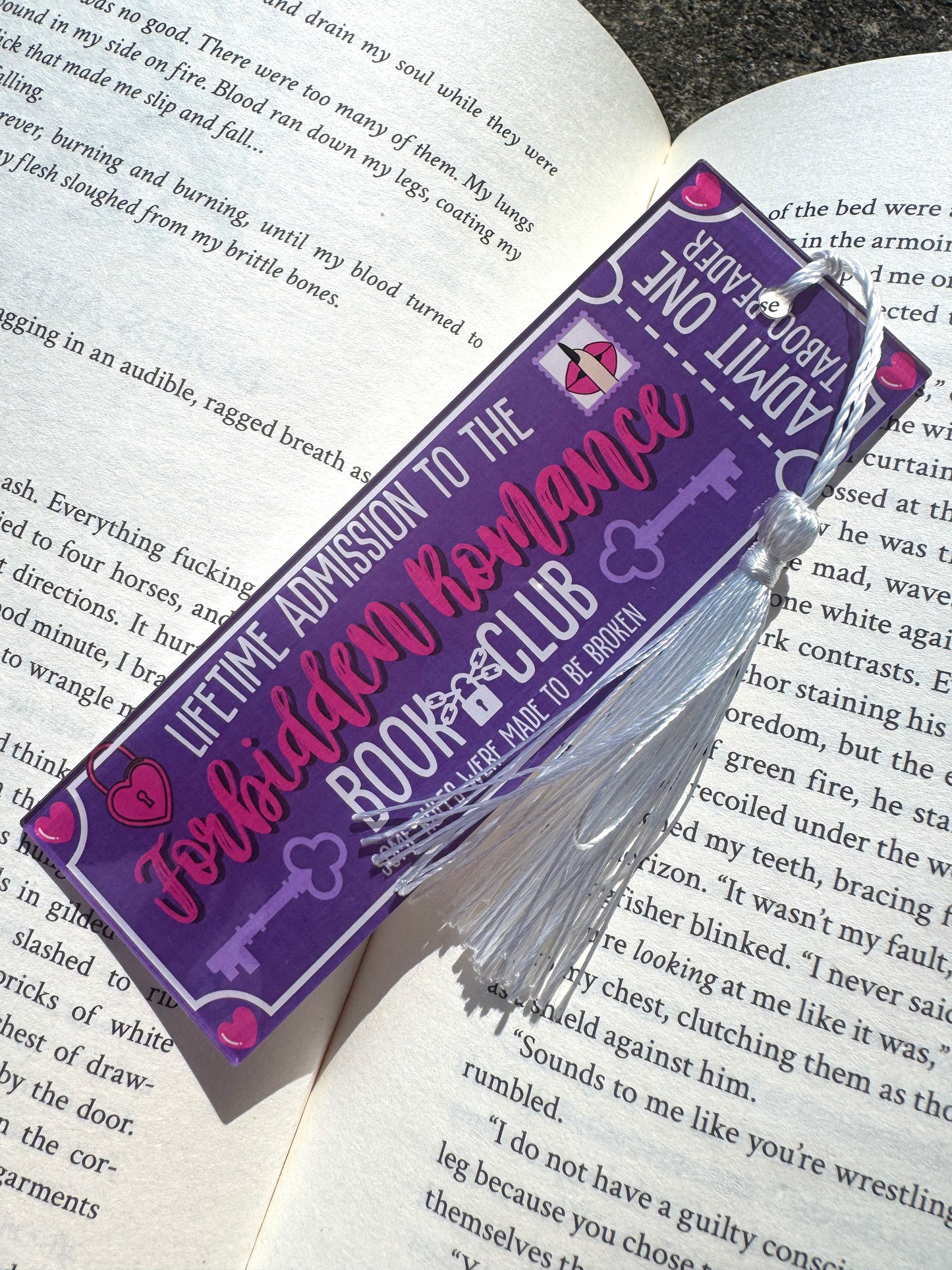 Forbidden Romance Book Club Bookmark