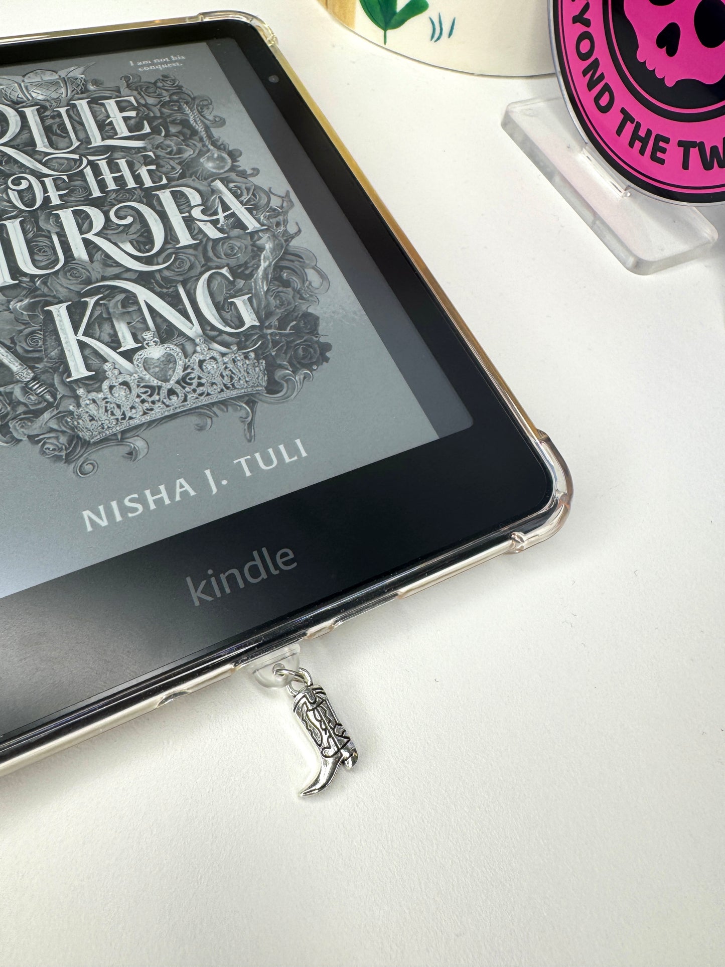 Cowboy Boot eReader Charm Dust Plug