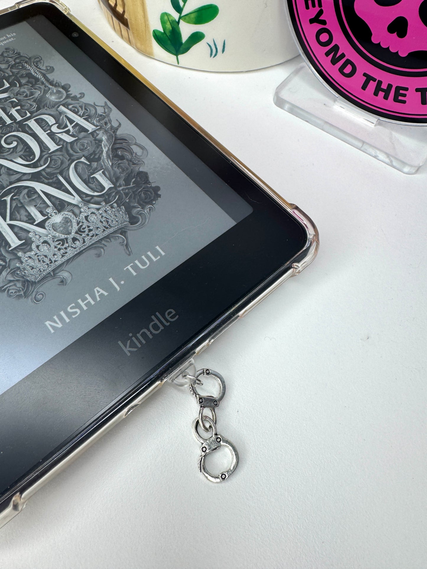 Hand Cuff eReader Charm Dust Plug