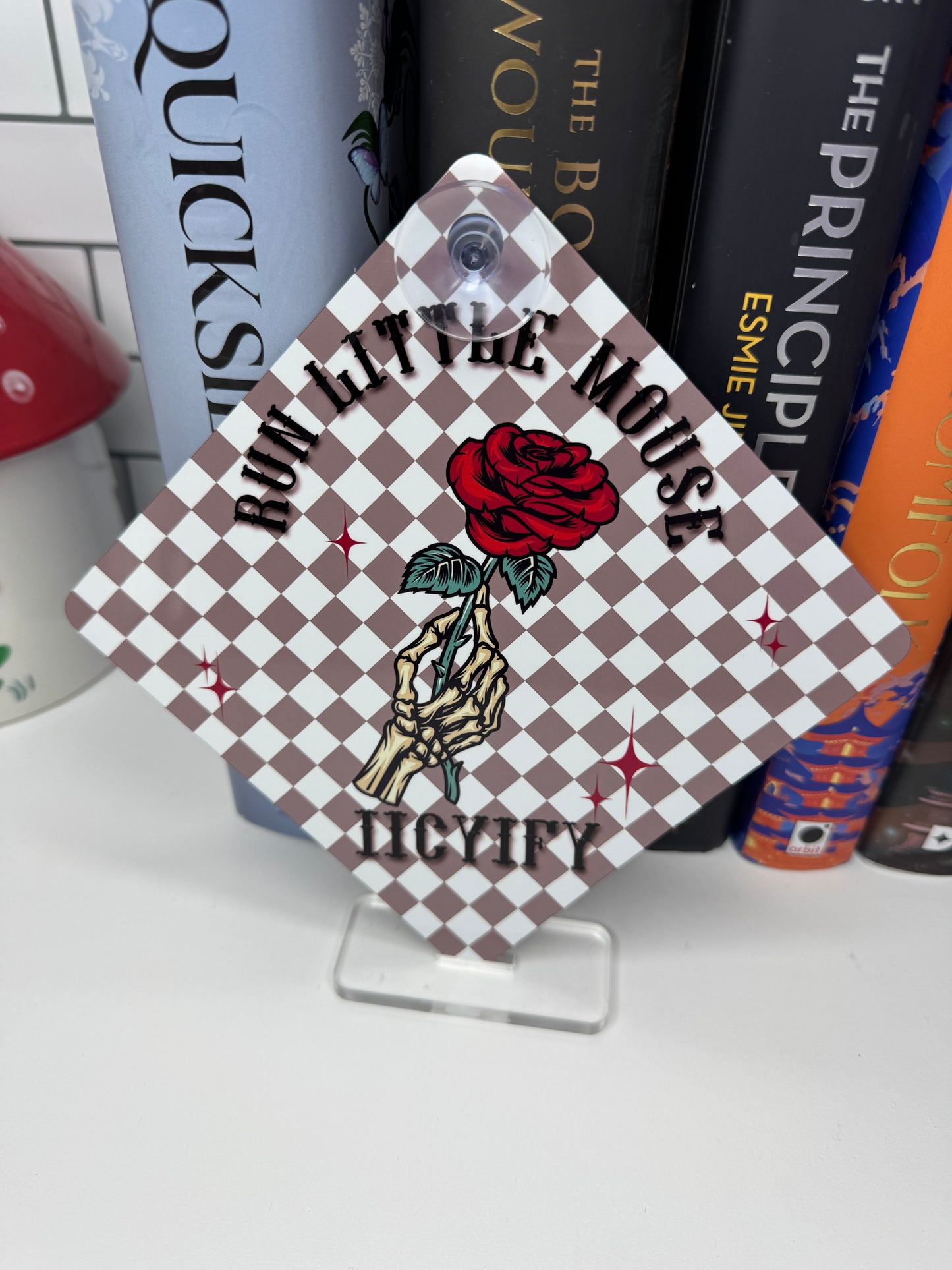 Run Little Mouse Metal Hanging Sign