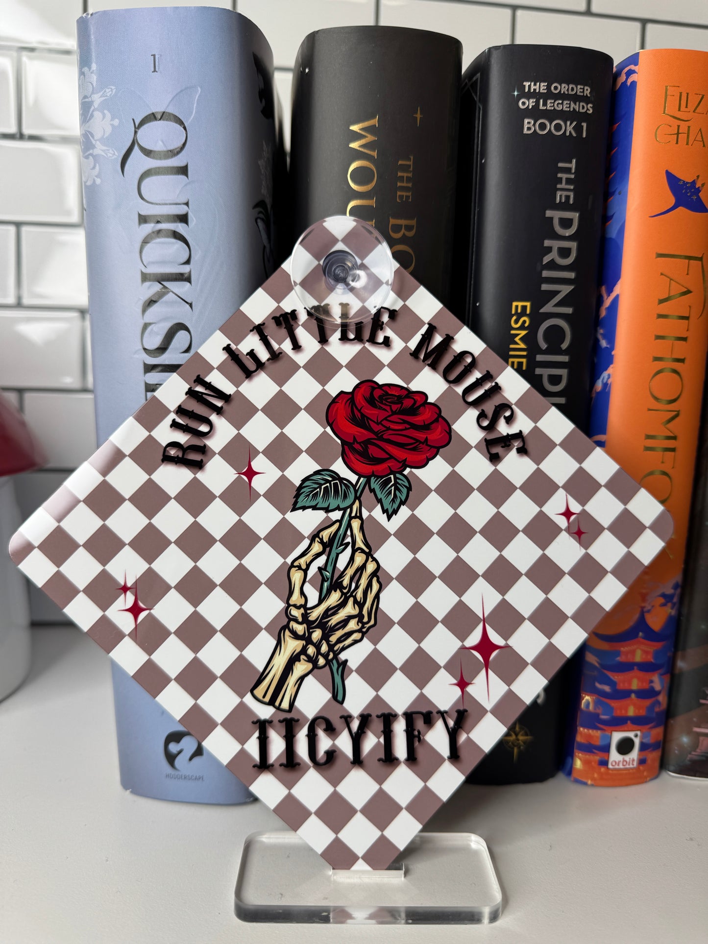 Run Little Mouse Metal Hanging Sign