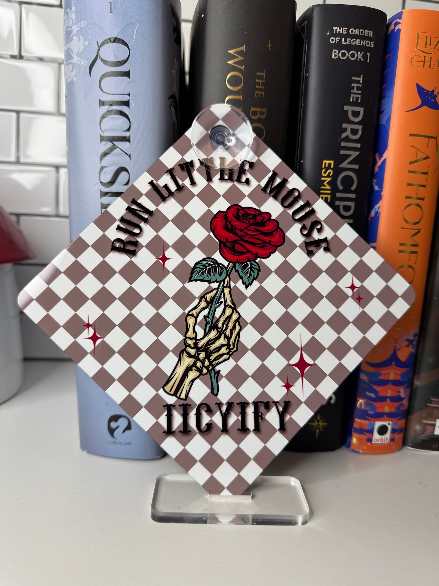 Run Little Mouse Metal Hanging Sign