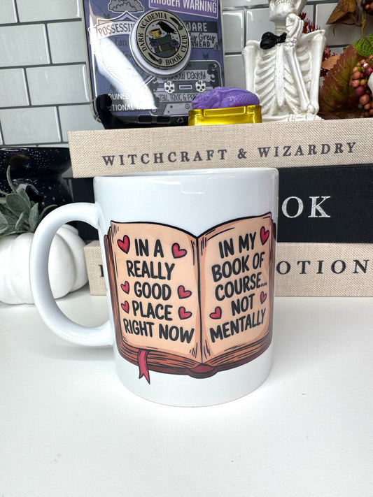 In A Good Place Bookish Ceramic Mug