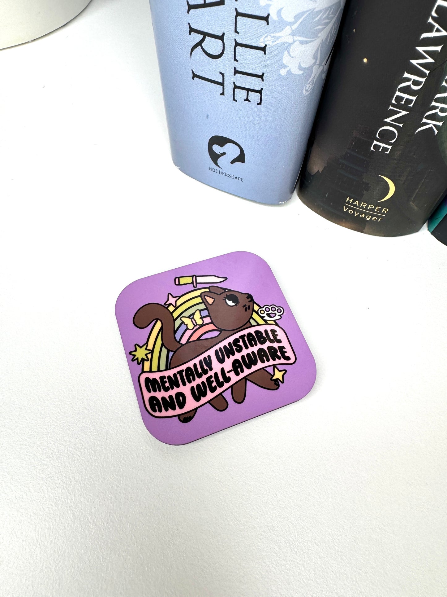Mentally Unstable & Well Aware Fridge Magnet