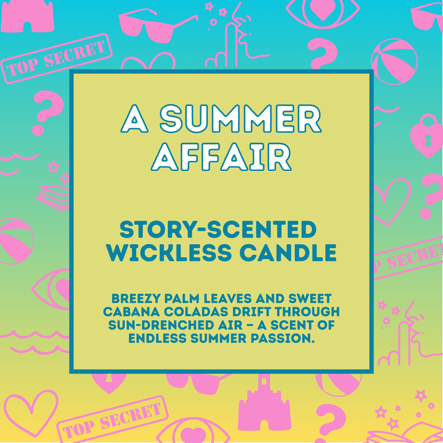 A Summer Affair - Story Scented Wickless Candle - 200g