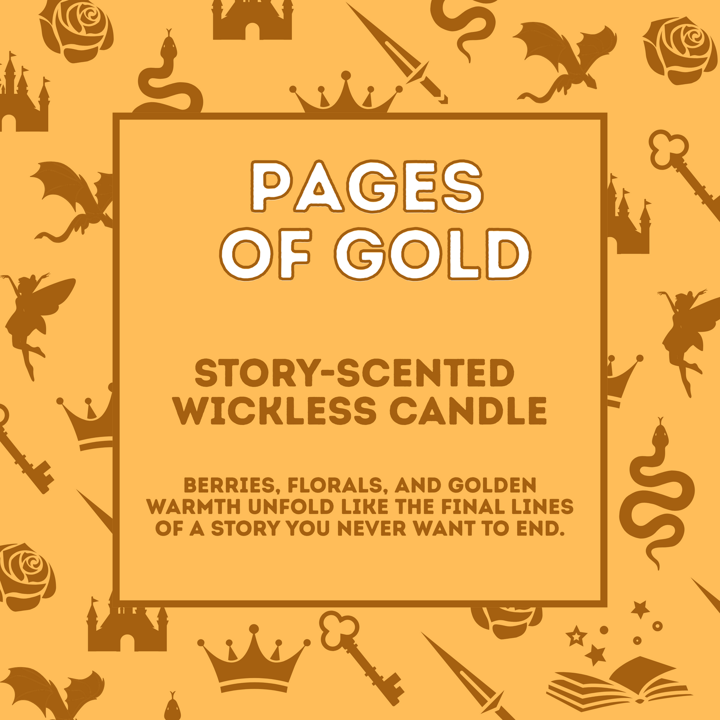 Pages of Gold - Story Scented Wickless Candle - 200g