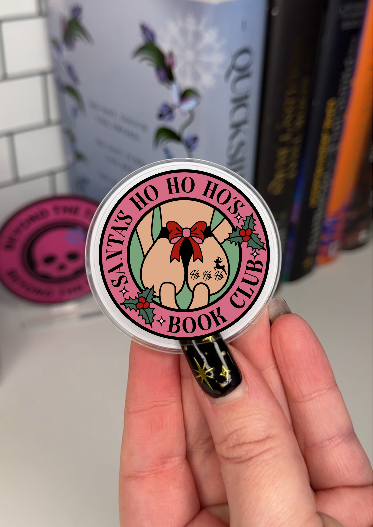 Santa’s Ho Ho Ho’s Book Club eReader Grip