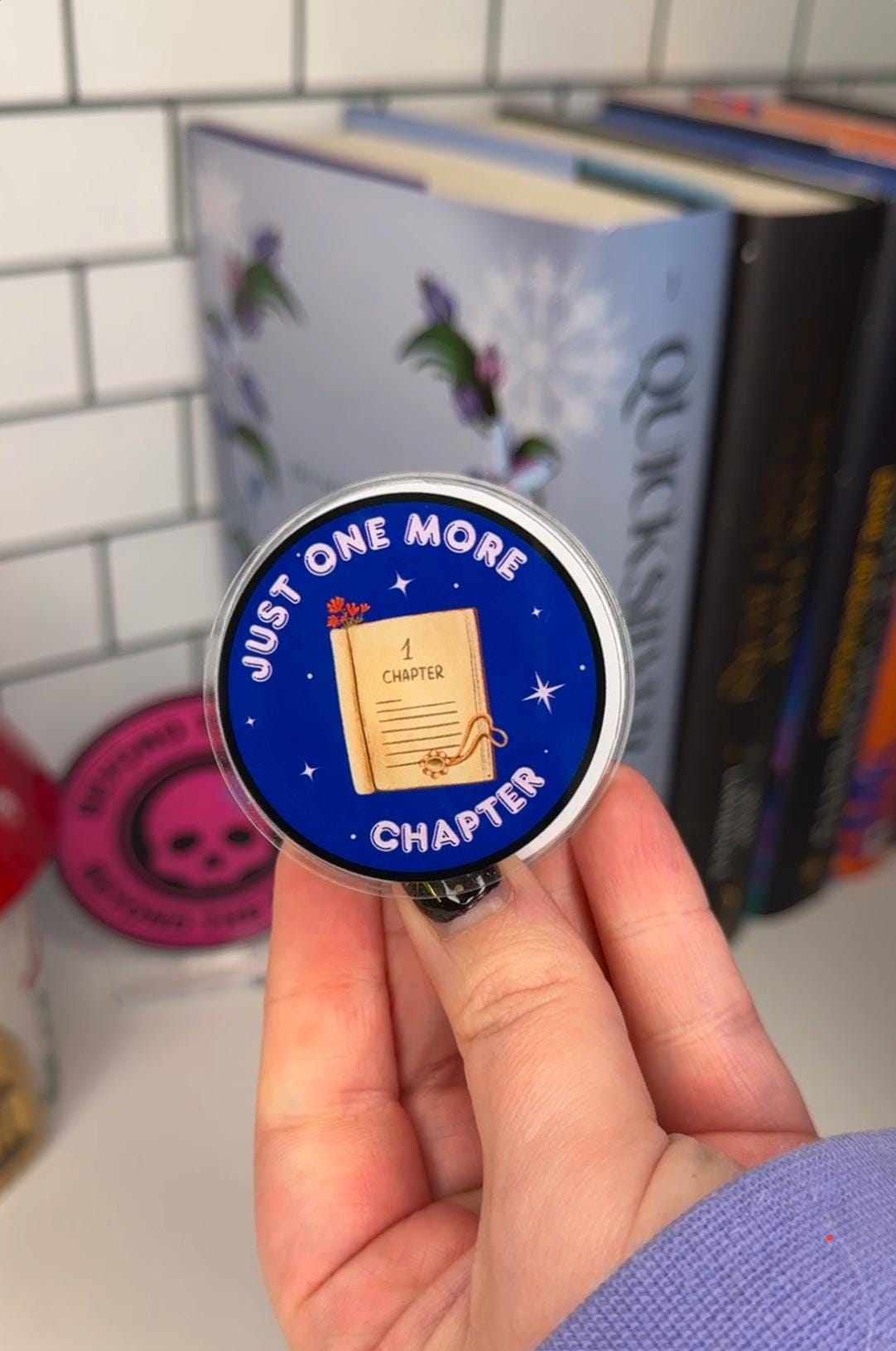 Just One More Chapter eReader Grip