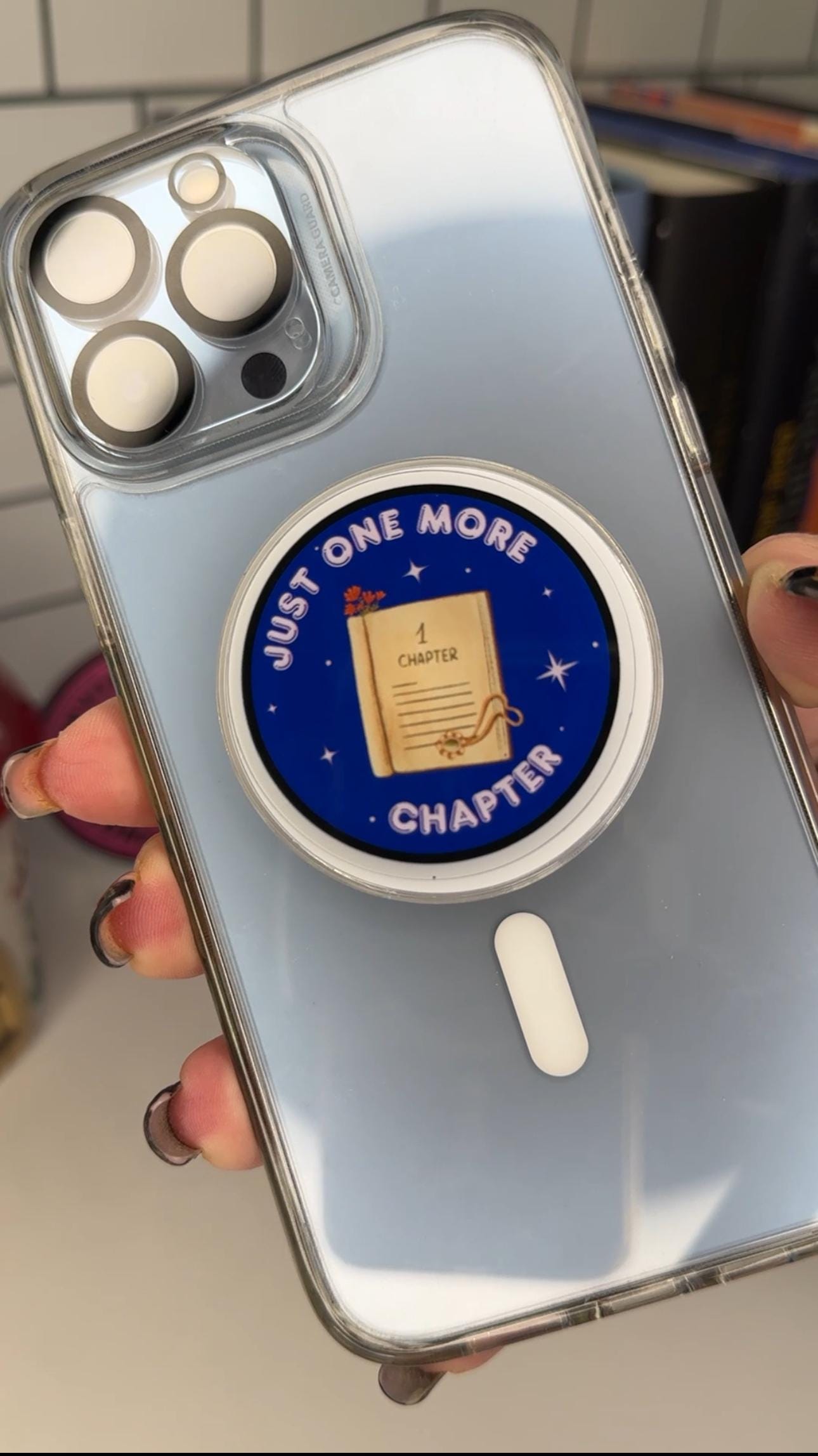 Just One More Chapter eReader Grip