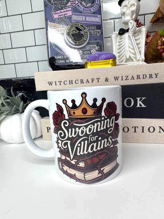Swooning for Villains Bookish Ceramic Mug