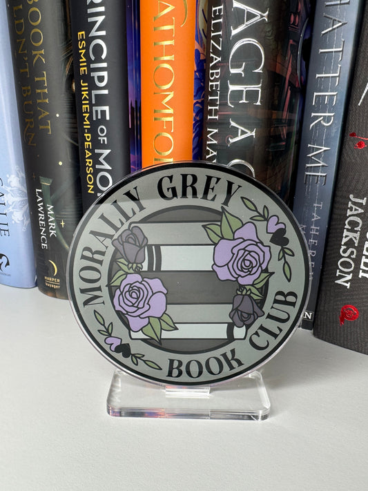 Morally Grey Book Club Book Shelf Decor