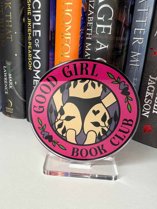 Good Girl Book Club Book Shelf Decor