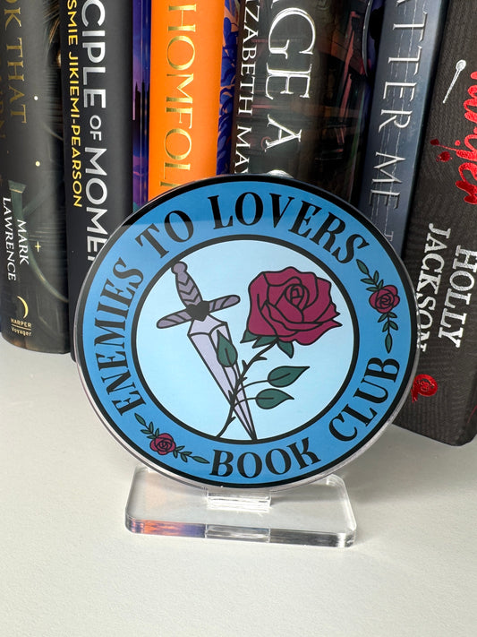 Enemies to Lovers Book Club Book Shelf Decor