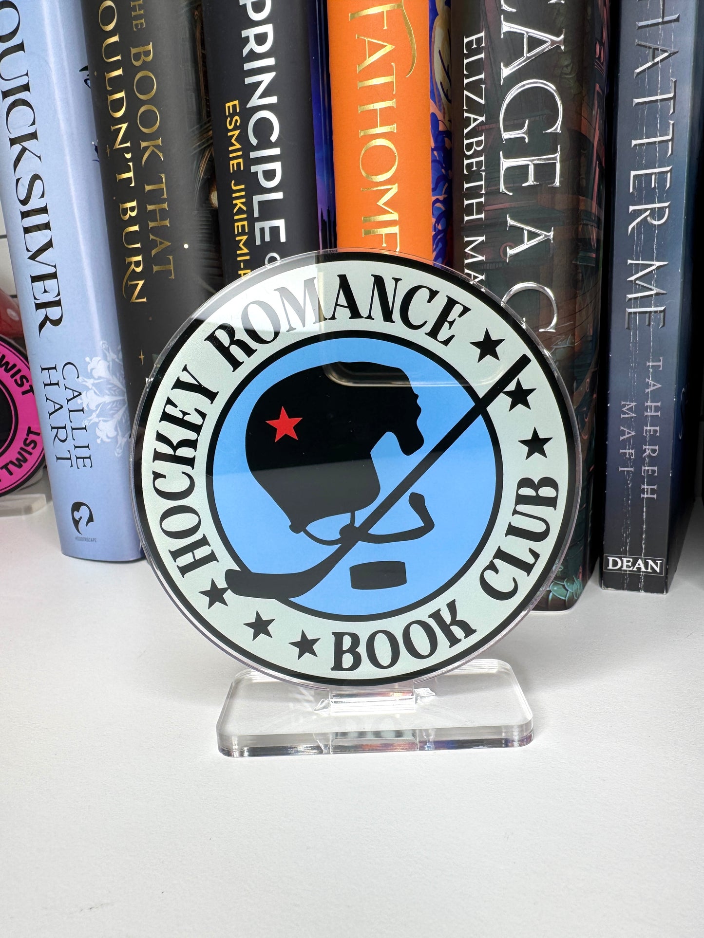 Hockey Romance Book Club Book Shelf Decor