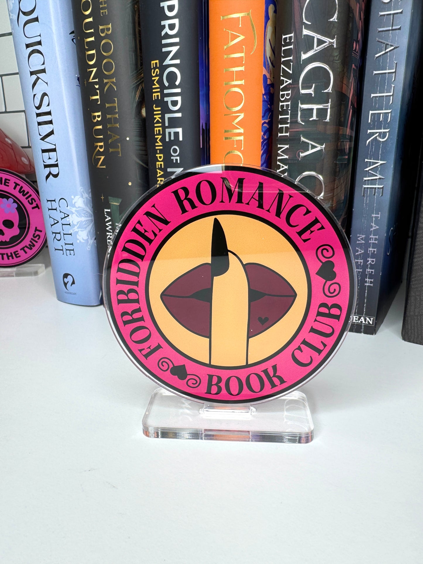 Forbidden Romance Book Club Book Shelf Decor