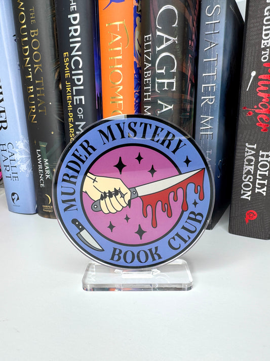 Murder Mystery Book Club Book Shelf Decor
