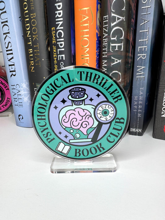 Psychological Thriller Book Club Book Shelf Decor