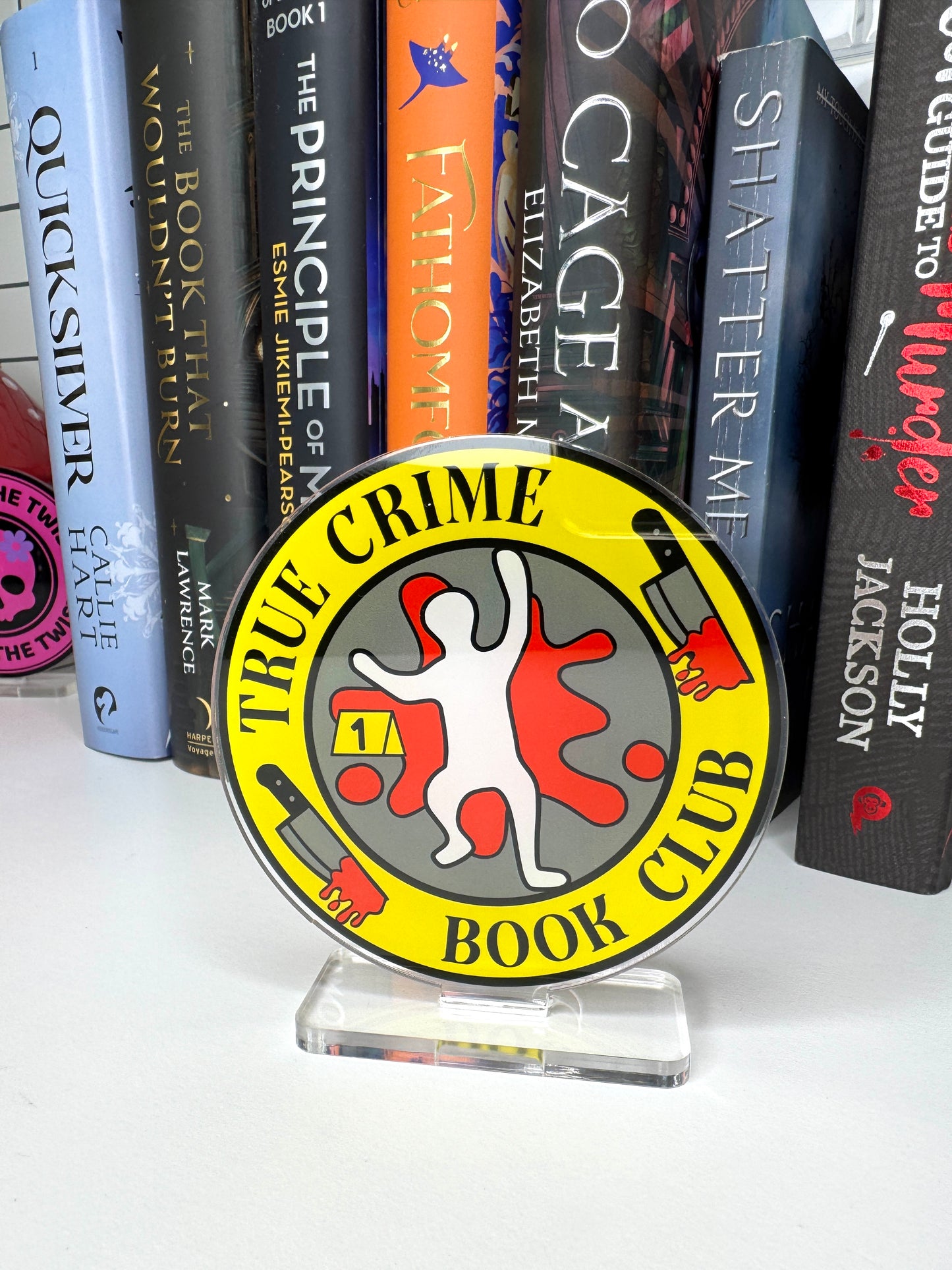 True Crime Book Club Book Shelf Decor