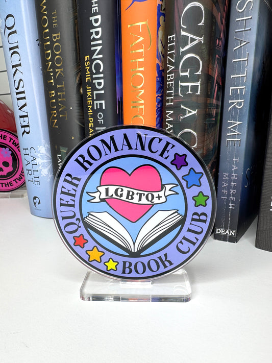 Queer Romance Book Club Book Shelf Decor