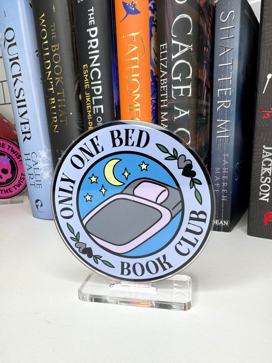 Only On Bed Book Club Book Shelf Decor