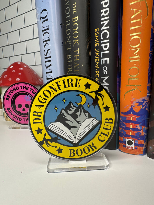 Dragonfire Book Club Book Shelf Decor