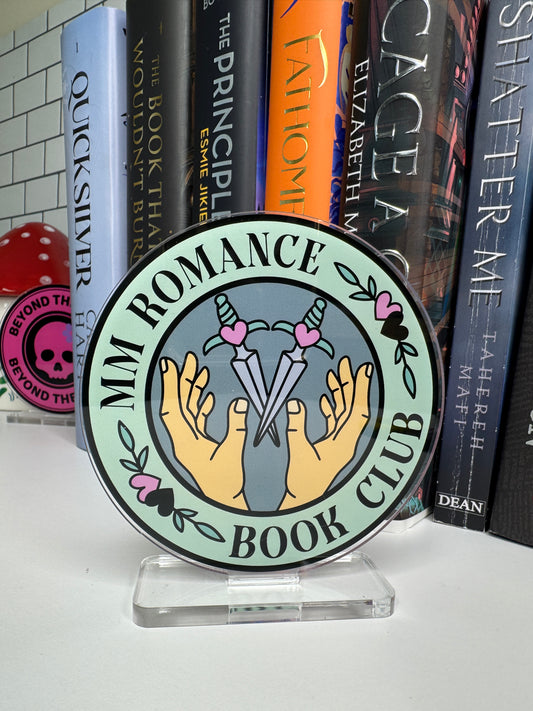 MM Romance Book Club Book Shelf Decor