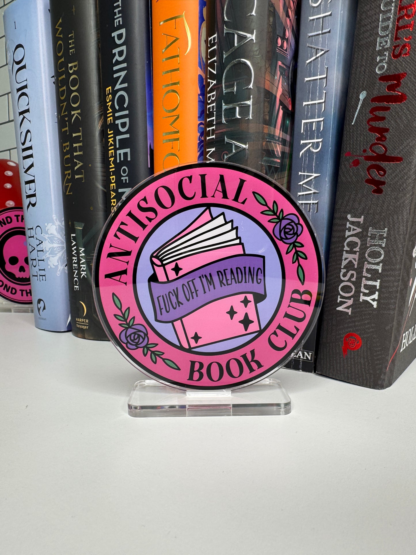 Antisocial Book Club Book Shelf Decor