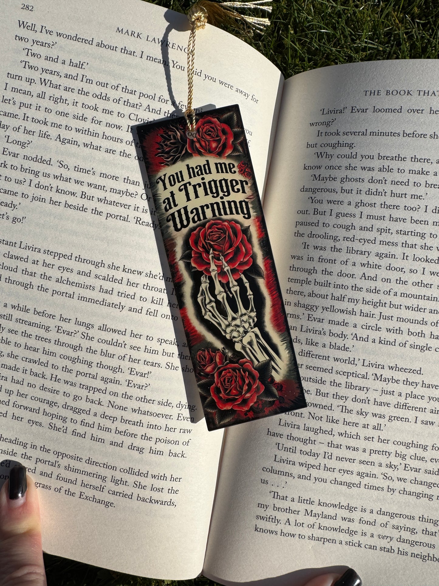 You Had Me at Trigger Warning Bookmark