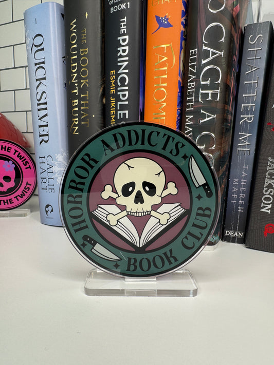 Horror Addicts Book Club Book Shelf Decor