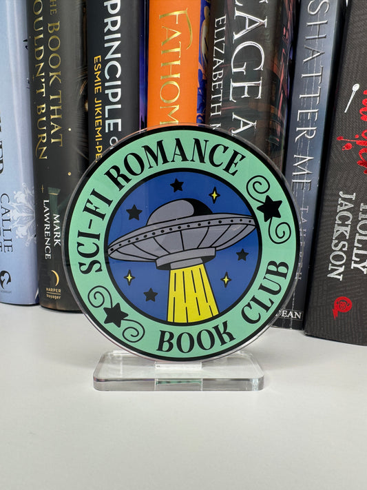 Sci-Fi Romance Book Club Book Shelf Decor