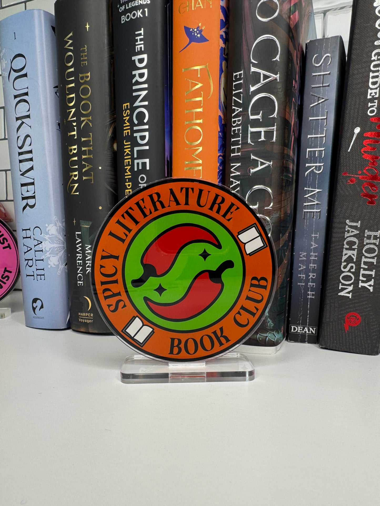 Spicy Literature Book Club Book Shelf Decor