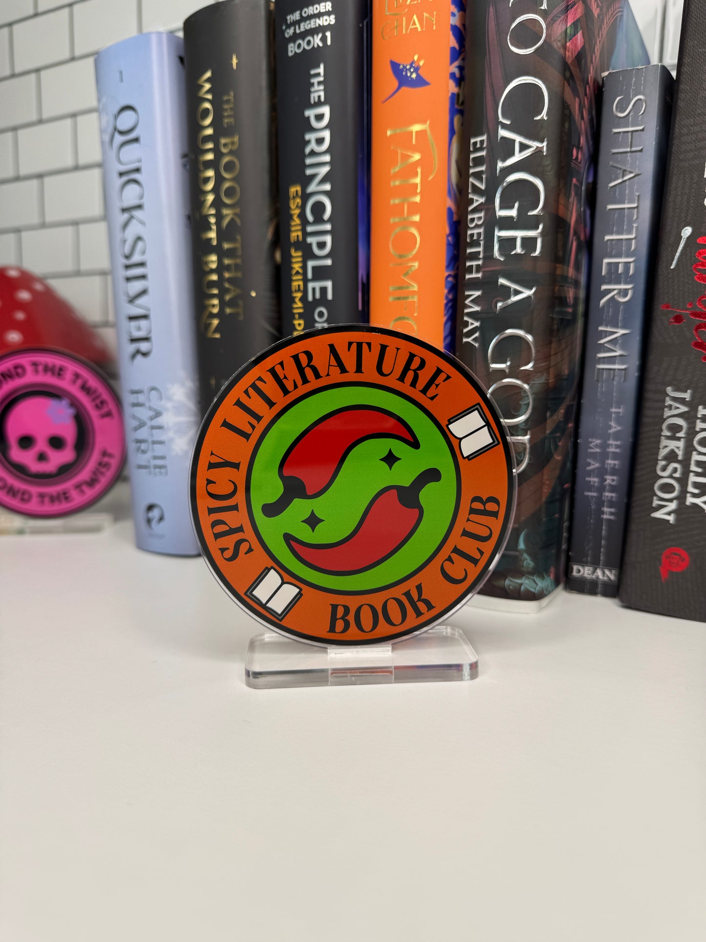 Spicy Literature Book Club Book Shelf Decor