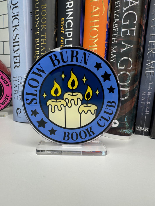 Slow Burn Book Club Book Shelf Decor