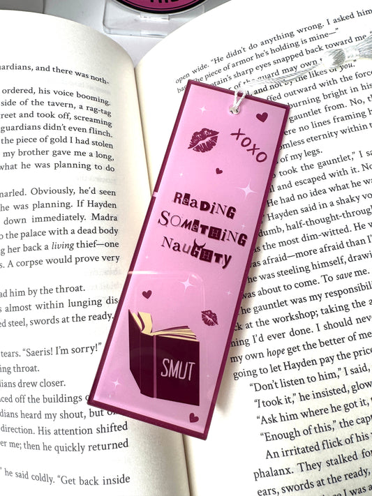 Reading Something Naughty Bookmark