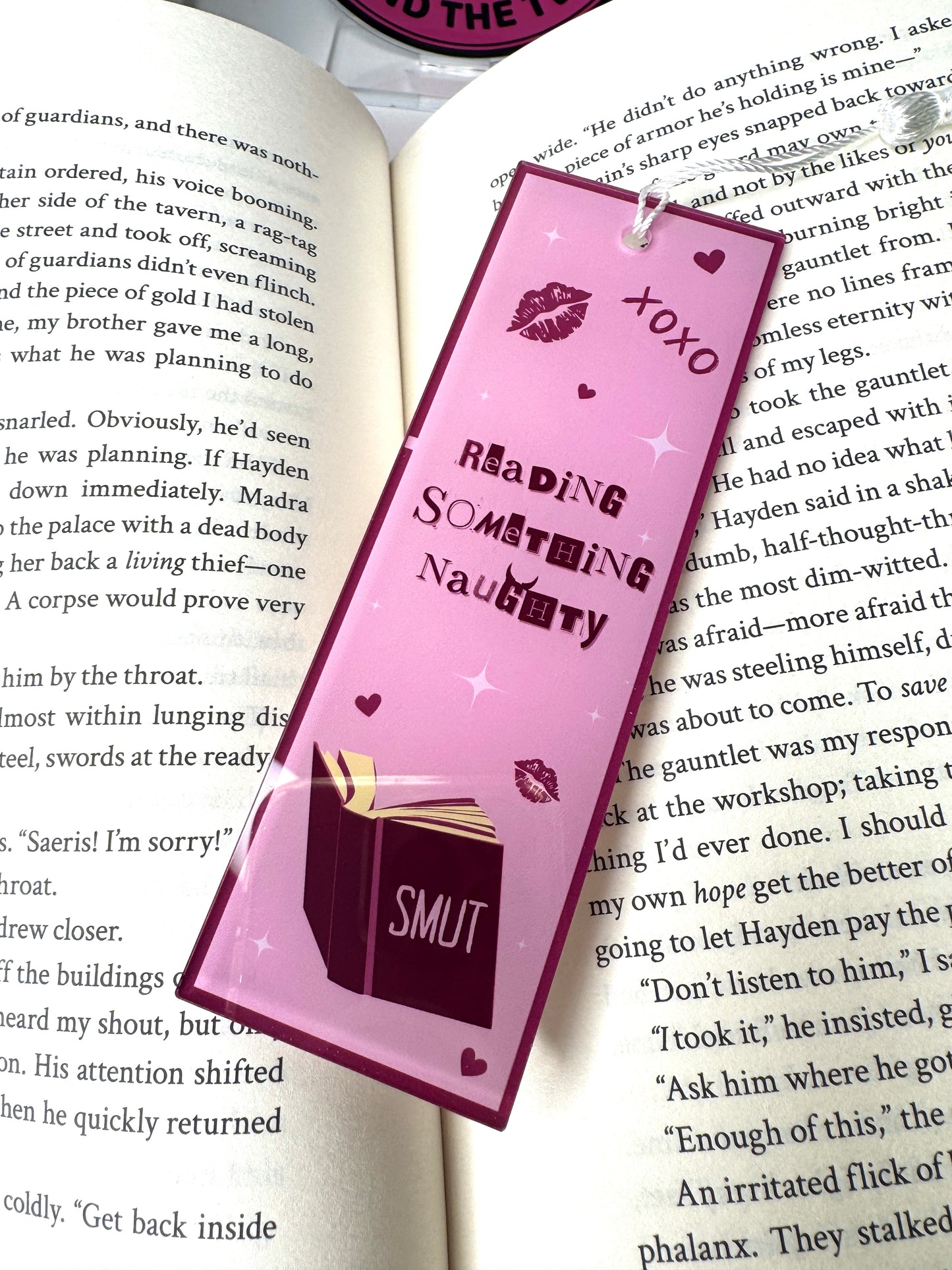 Reading Something Naughty Bookmark