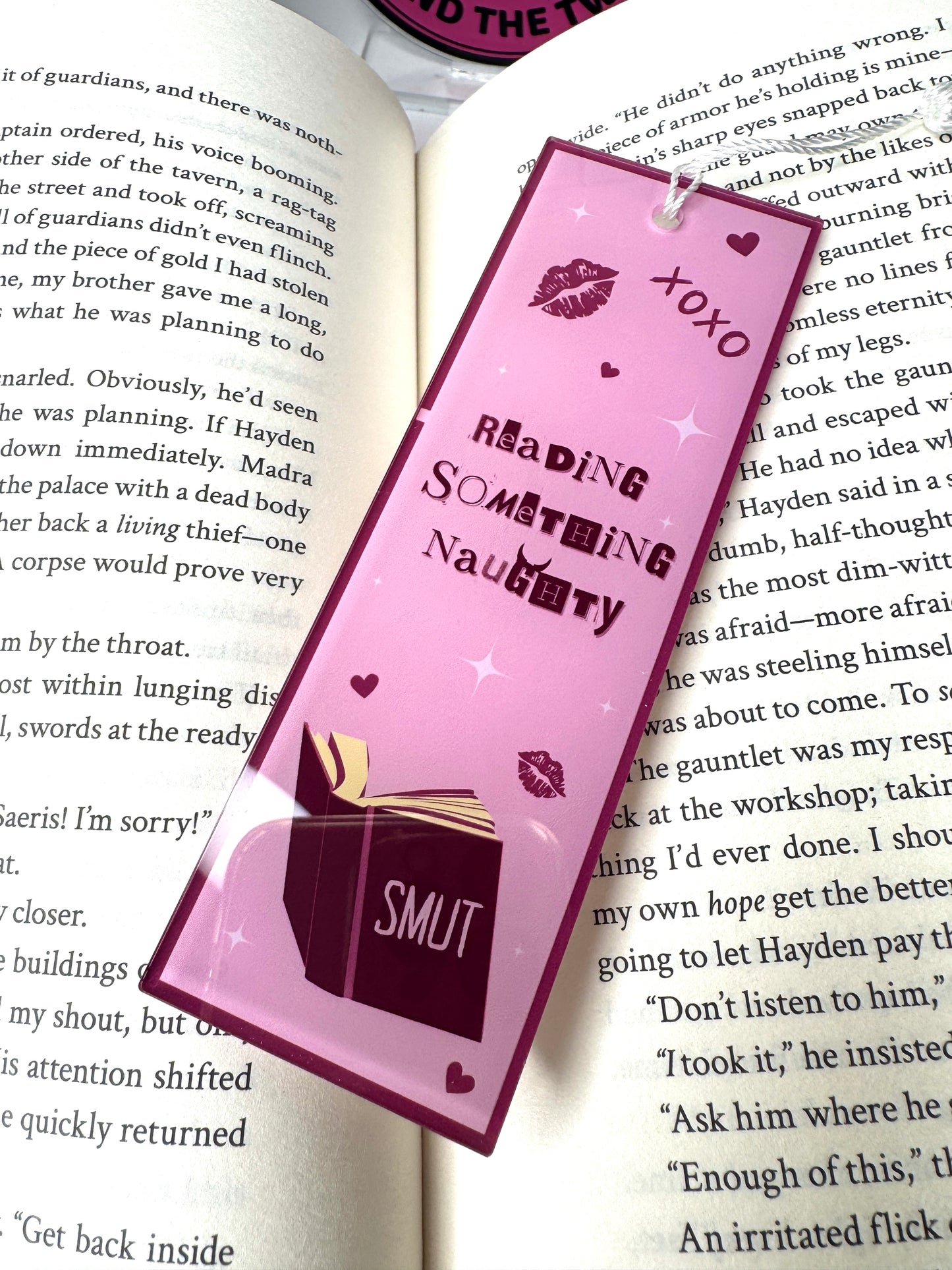 Reading Something Naughty Bookmark