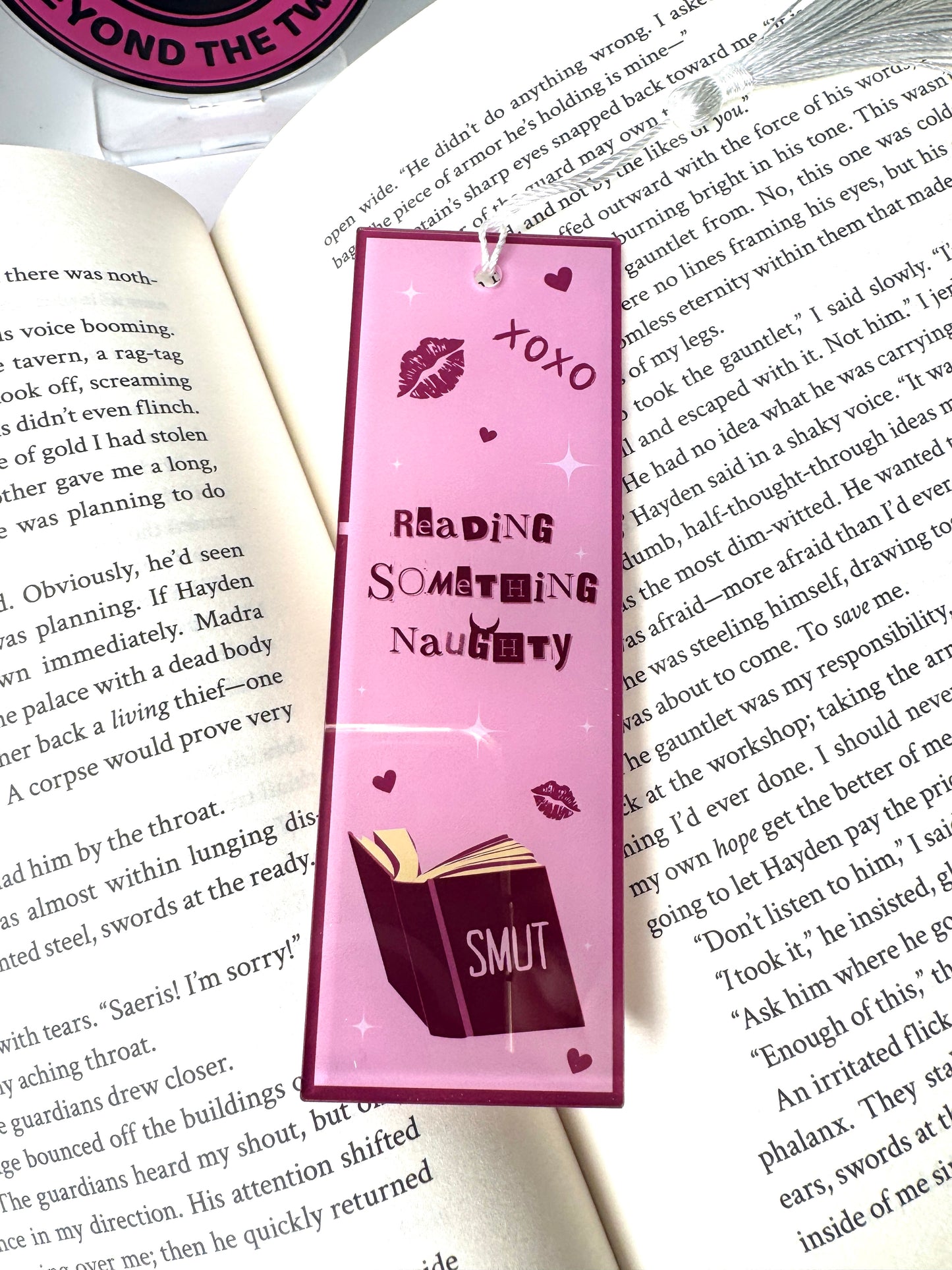 Reading Something Naughty Bookmark