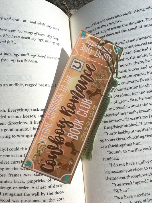 Cowboy Romance Book Club Bookmark
