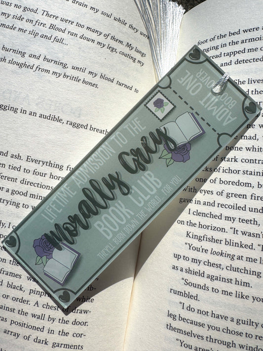 Morally Grey Book Club Bookmark